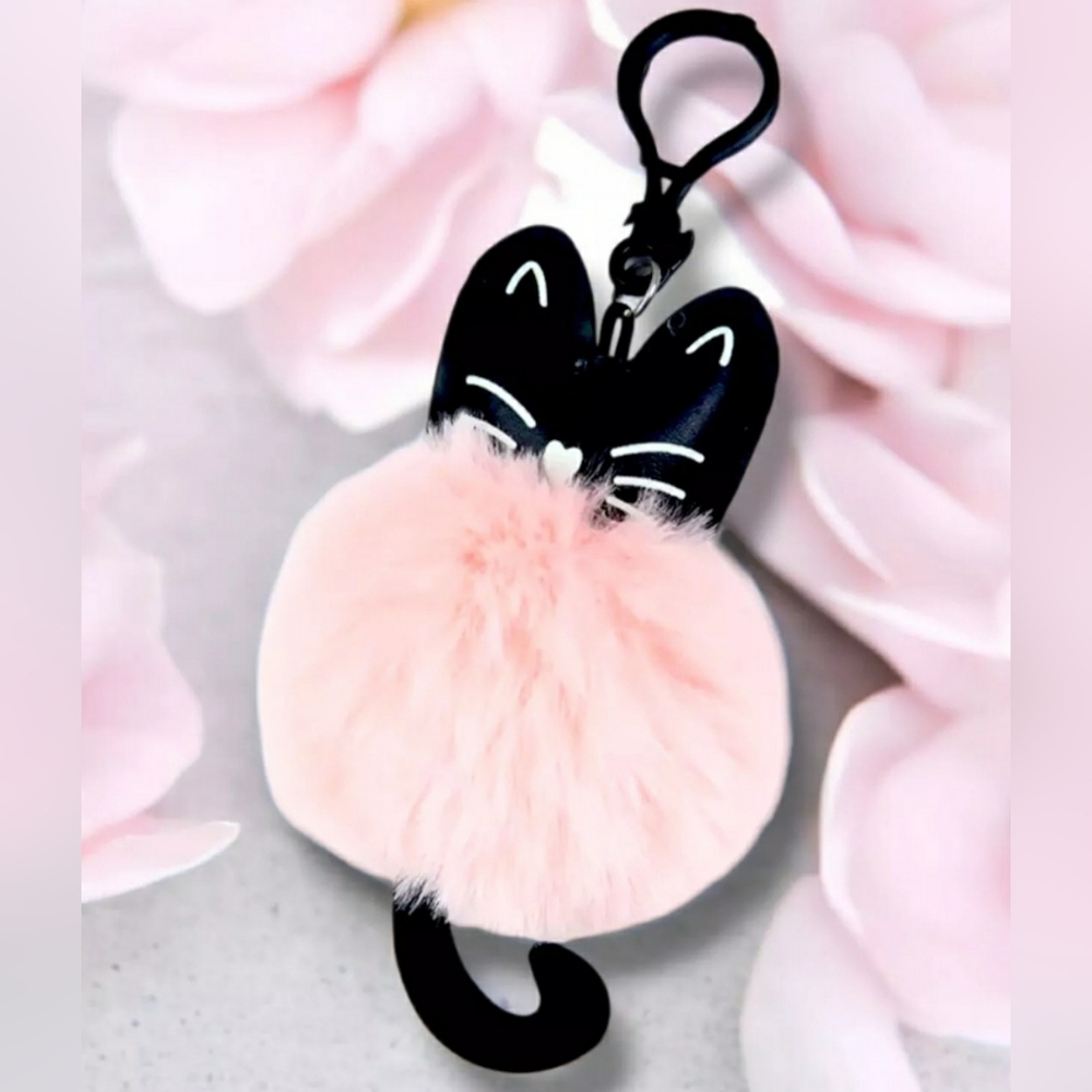 Adorable Plush Cat Purse Charm 7" 💖